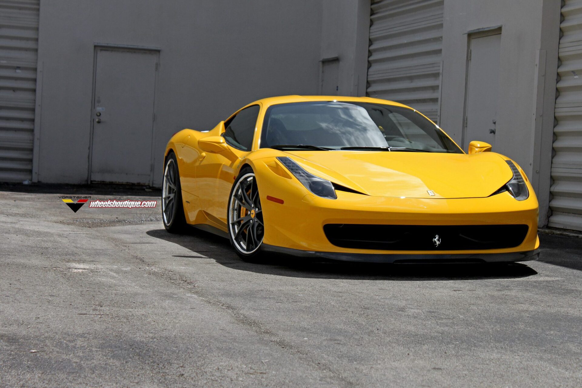 Wheels Boutique Drops A Ferrari 458 on HRE S104 Wheels, Novitec And Vorsteiner Goodies